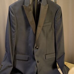 Classic Black Tuxedo Jacket Lord + Taylor Mason Fit 40R TALLIA